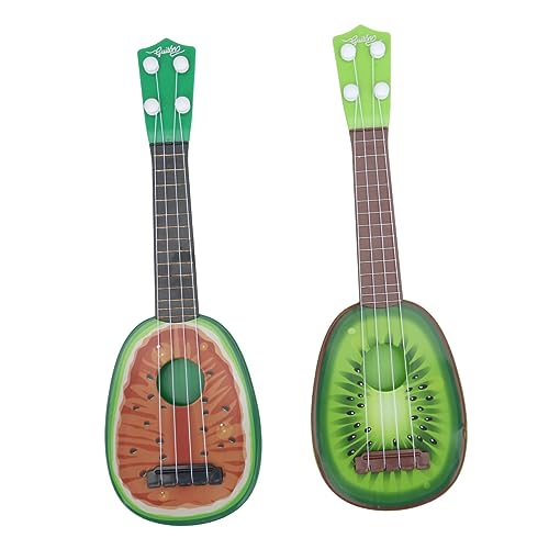 BCOATH 2Stücke Mini Gitarre Fruchtform Ukulele Musikinstrument für Wassermelone Kiwi Pädagogisches Lernspielzeug für Frühe Bildung von BCOATH