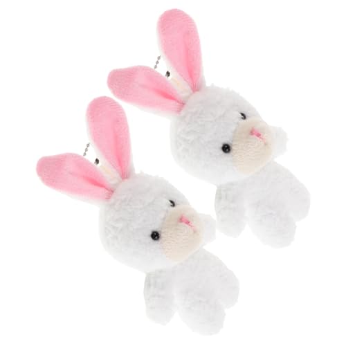 BCOATH 2Stücke Mini Plüschhasen für Puppenhaus Szenen Weiche Stoffkaninchen Figuren für Kreatives und Rollenspiele für Sammler BCOATH 2Stücke Mini Plüschhasen für Puppenhaus Szenen Weiche Stoffkaninchen Figuren für Kreatives und Rollenspiele für Sammler von BCOATH
