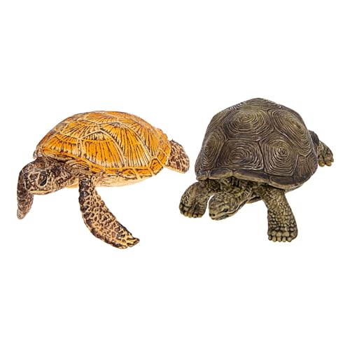 BCOATH 2Stücke Realistische Kunststoff Schildkröten Modelle für Fischbecken Dekoration und Kinderpädagogik für Spielstunden und Fantasievolles Spiel BCOATH 2Stücke Realistische Kunststoff Schildkröten Modelle für Fischbecken Dekoration und Kinderpädagogik für Spielstunden und Fantasievolles Spiel von BCOATH