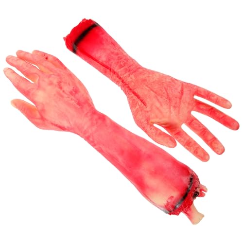 BCOATH 2pcs Verzerrungen Halloween Requisiten Gefälschte Menschliche Arm Hand Gebrochene Hand Körperteil Gruselige Hand Dekoration Für Party BCOATH 2pcs Verzerrungen Halloween Requisiten Gefälschte Menschliche Arm Hand Gebrochene Hand Körperteil Gruselige Hand Dekoration Für Party von BCOATH