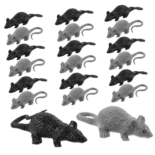 BCOATH 2sets Halloween Scary Modell Lebensechte Simulation Mäuse Spielzeug Für Party Streich 20 Stücke * 2 von BCOATH