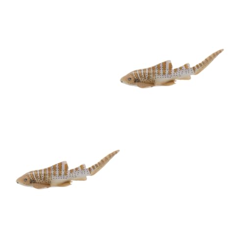 BCOATH 2stücke Junge Mädchen Lernspielzeug Simulation Zebra Hai Modell Für Frühe Bildung Realistisches Tiermodell Für -themenpartys Lebensunterricht von BCOATH