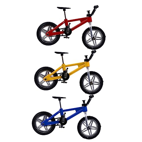BCOATH 3 Stück Miniatur Finger Fahrrad aus Leichtem Legierungs Material Tragbares Finger Trainingsgerät für Fingerfertigkeit und Dekoration als Lern Fidget Toy für Erwachsene BCOATH 3 Stück Miniatur Finger Fahrrad aus Leichtem Legierungs Material Tragbares Finger Trainingsgerät für Fingerfertigkeit und Dekoration als Lern Fidget Toy für Erwachsene von BCOATH