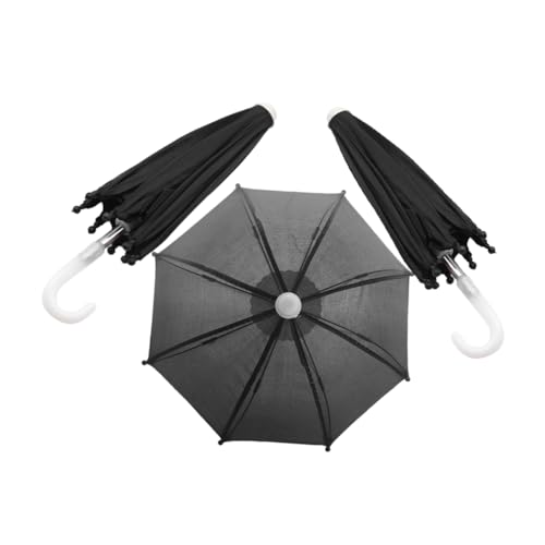 BCOATH 18-Zoll-amerikanischer Puppenschirm Schwarzer Miniatur-Regenschirm Modell Für Kinderspielzeug von BCOATH