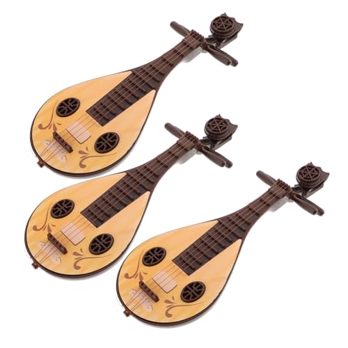 BCOATH 3 Stück Teiliges Miniatur Pipa Musikinstrument Kunststoff Miniaturdekoration Puppenhaus Fotorequisite Miniatur Chinesische Landschaftsrequisite für Wohnkultur BCOATH 3 Stück Teiliges Miniatur Pipa Musikinstrument Kunststoff Miniaturdekoration Puppenhaus Fotorequisite Miniatur Chinesische Landschaftsrequisite für Wohnkultur von BCOATH