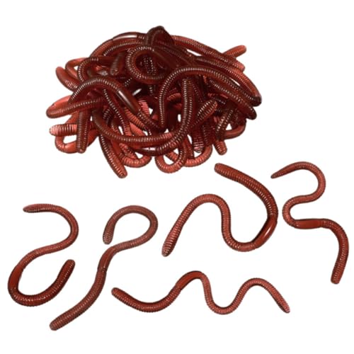 BCOATH 30 Stück Simulations-regenwürmer-Modelle, Knifflige Requisiten, Künstliche Regenwürmer, Halloween-partyzubehör BCOATH 30 Stück Simulations-regenwürmer-Modelle, Knifflige Requisiten, Künstliche Regenwürmer, Halloween-partyzubehör von BCOATH