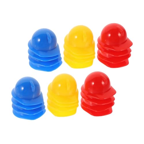 BCOATH 30 Stück Teiliges Mini Bauhelme aus Stabilem Kunststoff Bunte Mini Schutzhelme für Puppen DIY Bastelzubehör Partydekoration Robust und Handfreundlich in Rot Blau Gelb BCOATH 30 Stück Teiliges Mini Bauhelme aus Stabilem Kunststoff Bunte Mini Schutzhelme für Puppen DIY Bastelzubehör Partydekoration Robust und Handfreundlich in Rot Blau Gelb von BCOATH