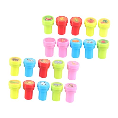 BCOATH 30 Stück Teiliges Stempelset Selbstfärbend mit Cartoon Tier Gemüse und Dinosaurier Motiven Ungiftige Self Ink Stamps für Party Basteln und Festivalspaß BCOATH 30 Stück Teiliges Stempelset Selbstfärbend mit Cartoon Tier Gemüse und Dinosaurier Motiven Ungiftige Self Ink Stamps für Party Basteln und Festivalspaß von BCOATH