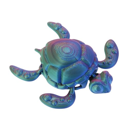 BCOATH 3D -druckschildkrötenmodell Realistisch Für Meeresschildkröten-Statue Schildkröten-simulationsfiguren Tierfigur Schildkrötenfiguren Schildkrötendekoration Tiermodell Plastik von BCOATH