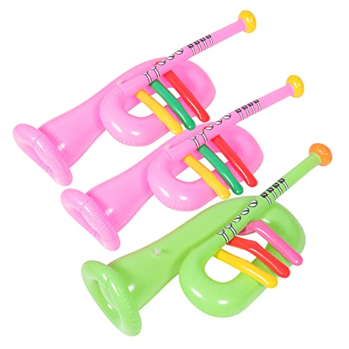 BCOATH 3Stücke Aufblasbare Trompete für Teiliges für Partys Strandspielzeug und Kreative Spielstunden Klangvolles Musikinstrument aus Zufällige Farben BCOATH 3Stücke Aufblasbare Trompete für Teiliges für Partys Strandspielzeug und Kreative Spielstunden Klangvolles Musikinstrument aus Zufällige Farben von BCOATH