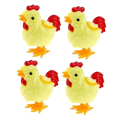 BCOATH 4 Stück Adorable Wind Up Chicken Toys Für Kinder (zufällige Farbe) von BCOATH
