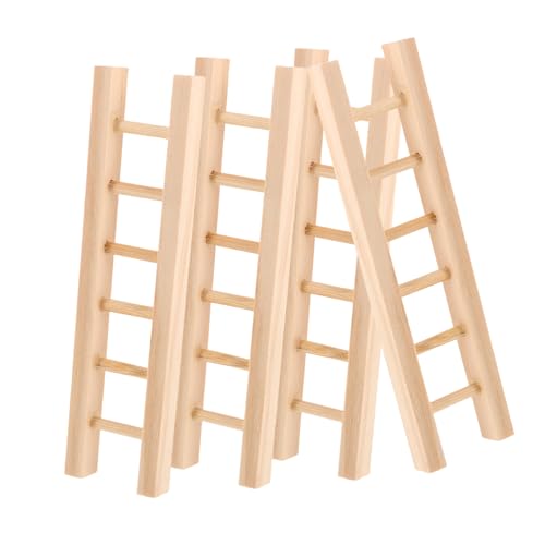 BCOATH 4 Stück Miniatur Holzleitern Realistische Mini für Puppenhaus DIY Bastelzubehör Kreative Szene Dekoration Fotografie Requisit und Lernspielzeug BCOATH 4 Stück Miniatur Holzleitern Realistische Mini für Puppenhaus DIY Bastelzubehör Kreative Szene Dekoration Fotografie Requisit und Lernspielzeug von BCOATH