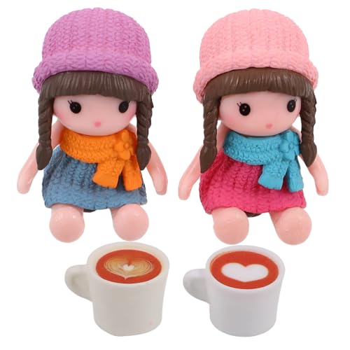 BCOATH 4 Stück Miniatur Kaffeetassen Puppenhaus Dekor Kaffeetassen für Miniaturküchen und Puppenhaus Zubehör mit Realistischen Details für Sammler und Filmszenen BCOATH 4 Stück Miniatur Kaffeetassen Puppenhaus Dekor Kaffeetassen für Miniaturküchen und Puppenhaus Zubehör mit Realistischen Details für Sammler und Filmszenen von BCOATH