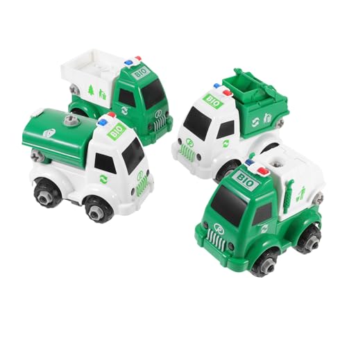 BCOATH 4 Stück Teiliges Abnehmbares Schraubendreher Pädagogisches DIY Lastwagen Fördert Kreativität und Motorik Sichere Kunststoffausführung Farblich Sortiert Zufällige Zufällige Farbe von BCOATH