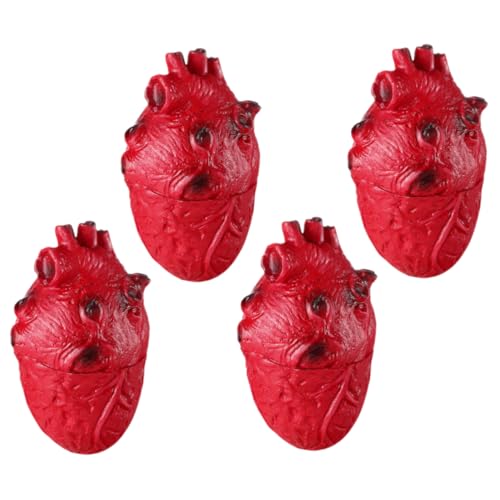 BCOATH 4 Stück Teiliges Halloween Blutiges Realistisches Herz Prop Gruseliges Menschliches Organ Simulation für Haunted House Zombie Party Zubehör und Schaurige Streichspielzeuge BCOATH 4 Stück Teiliges Halloween Blutiges Realistisches Herz Prop Gruseliges Menschliches Organ Simulation für Haunted House Zombie Party Zubehör und Schaurige Streichspielzeuge von BCOATH