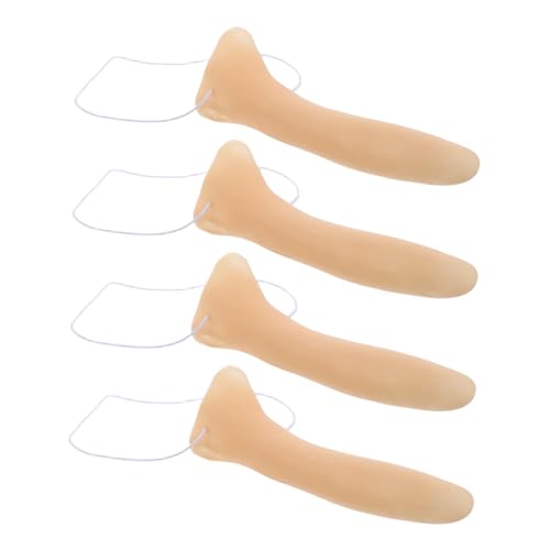 BCOATH 4 Stück Teiliges Lange Wiederverwendbare Faschings nasen Requisiten für Halloween Karneval und Kostümparty Leichte Tragbare Schminknasen für Cosplay und Maskerade von BCOATH