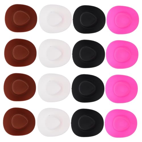 BCOATH 4 Stück Teiliges Mini Cowboy Hüte für Kleine Western Hüte zur Dekoration Süße Puppenaccessoires in Dunkel Glitzer Dunkelbraun für Party und Basteln BCOATH 4 Stück Teiliges Mini Cowboy Hüte für Kleine Western Hüte zur Dekoration Süße Puppenaccessoires in Dunkel Glitzer Dunkelbraun für Party und Basteln von BCOATH