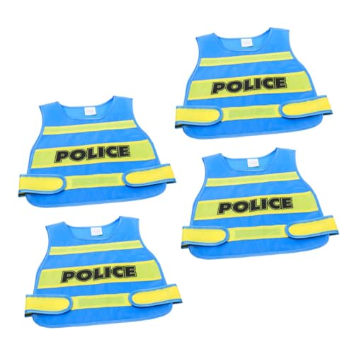 BCOATH 4 Stück Teiliges Polizei Kostüm Atmungsaktive Weste aus Kinderfreundlichem Material Leichtes Rollenspiel Outfit für Halloween Geburtstag Schulveranstaltungen Vielseitiges Karriere BCOATH 4 Stück Teiliges Polizei Kostüm Atmungsaktive Weste aus Kinderfreundlichem Material Leichtes Rollenspiel Outfit für Halloween Geburtstag Schulveranstaltungen Vielseitiges Karriere von BCOATH