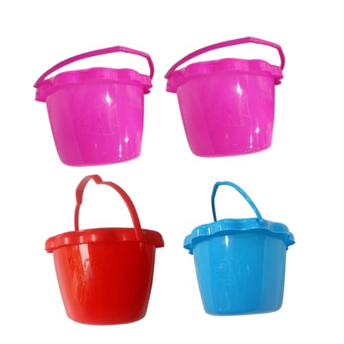 BCOATH 4 Stück Teiliges Sandspielzeug aus Strapazierfähigem PP Kunststoff Bunte Kleine Sand Wassereimer für Multifunktionale Strand Spielzeugeimer für Kleinkinder Zufällige Farbe BCOATH 4 Stück Teiliges Sandspielzeug aus Strapazierfähigem PP Kunststoff Bunte Kleine Sand Wassereimer für Multifunktionale Strand Spielzeugeimer für Kleinkinder Zufällige Farbe von BCOATH