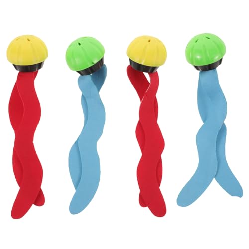 BCOATH 4 Stück Teiliges Tauchringset für Buntes Unterwasser Schwimmtraining Poolspielzeug frei Sicheres Kunststoffmaterial Für Jungen Mädchen Ab Jahren von BCOATH