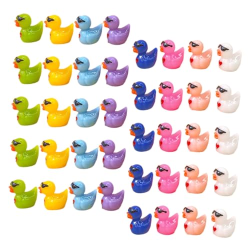 BCOATH Harzstatue 40 Stück Miniaturfiguren Sonnenbrillen Mini- Für Hof Und Garten Dekoration von BCOATH