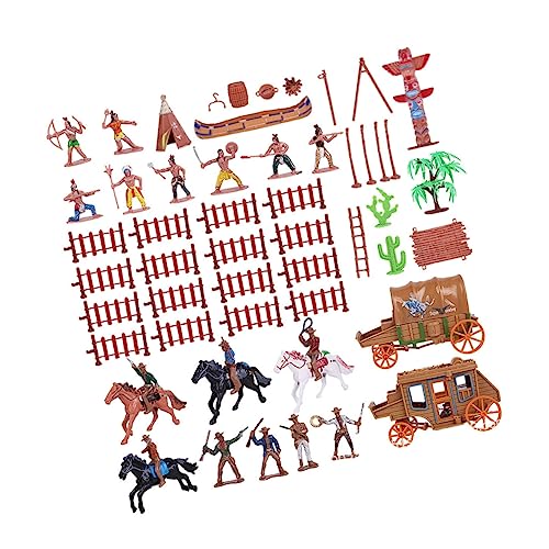 BCOATH 43Stücke Teiliges Cowboy Figuren Realistische Simulationsfiguren für Western Dekoration für Sandtisch Mikroszenen und Rollenspiele Kinderfreundlich und Sicher BCOATH 43Stücke Teiliges Cowboy Figuren Realistische Simulationsfiguren für Western Dekoration für Sandtisch Mikroszenen und Rollenspiele Kinderfreundlich und Sicher von BCOATH