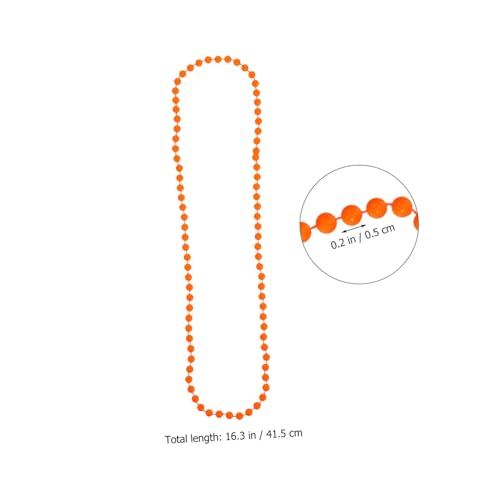 BCOATH 48 Teiliges Neon Perlen Halsketten Leuchtende Jahre Retro Party Accessoires in Orange Grün Gelb Kunststoff für Frauen für Tanz und Disko Events BCOATH 48 Teiliges Neon Perlen Halsketten Leuchtende Jahre Retro Party Accessoires in Orange Grün Gelb Kunststoff für Frauen für Tanz und Disko Events von BCOATH