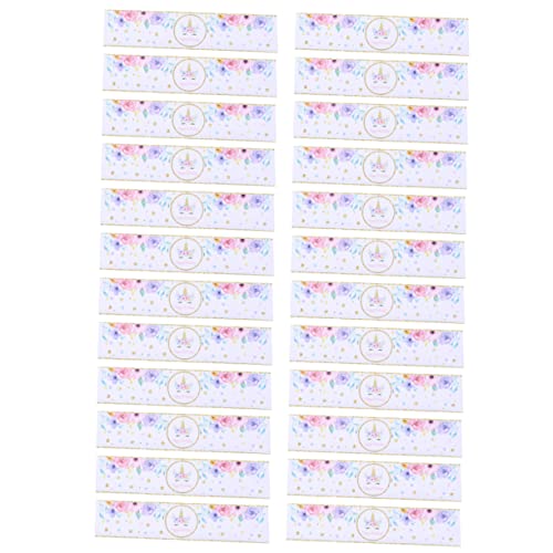 BCOATH 48Stücke Einhorn Wasserflaschenaufkleber Teiliges für Einhorn Partys und Festival Partygeschenke und Zubehör von BCOATH