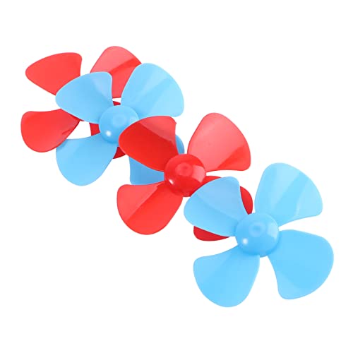 BCOATH 48Stücke Mini Zubehör für DIY Langlebige Vierblättrige Wellenpropeller für Modelle Kompatibel mit Verschiedenen Spielzeugen Leicht zu Installieren Zufällige Farben von BCOATH