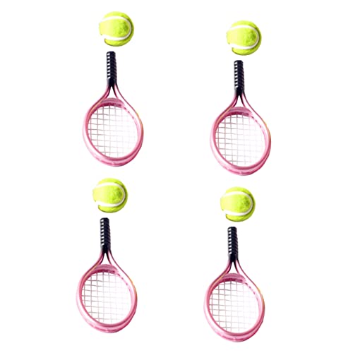 BCOATH 4Sätze Tennis Dekoratives Mini Zubehör für Puppen Teiliges aus Robustem für Mini Hausmöbel im Schlafzimmer und Esszimmer Perfektes BCOATH 4Sätze Tennis Dekoratives Mini Zubehör für Puppen Teiliges aus Robustem für Mini Hausmöbel im Schlafzimmer und Esszimmer Perfektes von BCOATH
