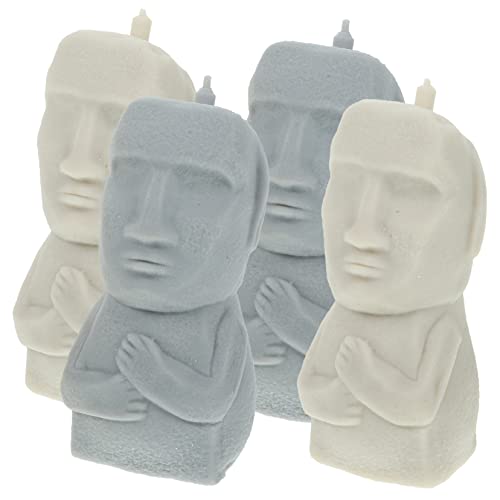 BCOATH 4Stücke Moai Handspielzeug Flexibles Stressabbau Für Tragbares Quetschspielzeug Zur Stressbewältigung Zufällige Farben Für Partys Und BCOATH 4Stücke Moai Handspielzeug Flexibles Stressabbau Für Tragbares Quetschspielzeug Zur Stressbewältigung Zufällige Farben Für Partys Und von BCOATH