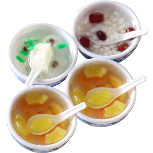 BCOATH 4stücke Miniatur Dessert Haus Dekoration Miniatur Essensmodelle Für Und Spielküche Zufällige Stilvarianten Spielzeug Und Zubehör von BCOATH