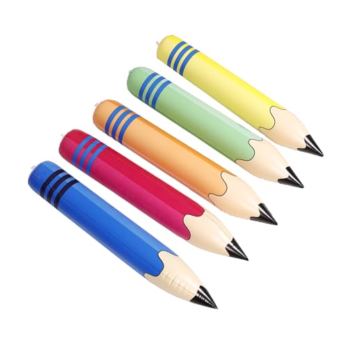 BCOATH 5 Stück Aufblasbare Jumbo Bleistift Spielzeuge Große PVC Buntstifte in Farben Partydeko Kindergeburtstag Eltern Junge Mädchen Schulabschluss Zubehör BCOATH 5 Stück Aufblasbare Jumbo Bleistift Spielzeuge Große PVC Buntstifte in Farben Partydeko Kindergeburtstag Eltern Junge Mädchen Schulabschluss Zubehör von BCOATH
