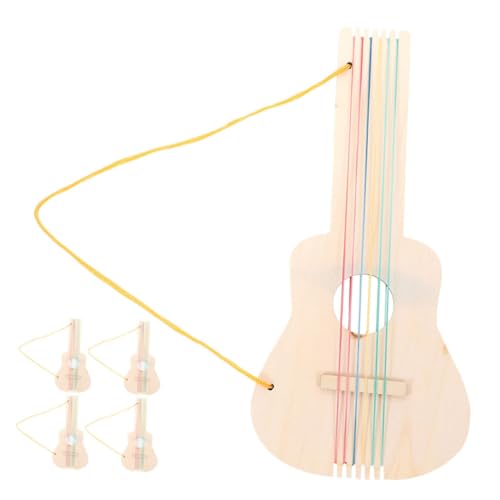 BCOATH 5 Stück Unfertige Holz Gitarre Teiliges DIY Bastelset für Kleine Spielgitarre zum Bemalen Stabile Holzgitarre mit Einfachem Design für Kreative Malprojekte und Dekorative Nutzung BCOATH 5 Stück Unfertige Holz Gitarre Teiliges DIY Bastelset für Kleine Spielgitarre zum Bemalen Stabile Holzgitarre mit Einfachem Design für Kreative Malprojekte und Dekorative Nutzung von BCOATH