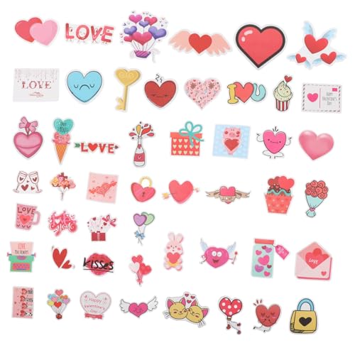 BCOATH 50 Stück Herz-Aufkleber Für Wasserflaschen, Romantische Valentinstag-liebes-Herz-Aufkleber Für Laptop, Hochzeitsdekoration, Klassenzimmer, Belohnungen, Partygeschenke, BCOATH 50 Stück Herz-Aufkleber Für Wasserflaschen, Romantische Valentinstag-liebes-Herz-Aufkleber Für Laptop, Hochzeitsdekoration, Klassenzimmer, Belohnungen, Partygeschenke, von BCOATH