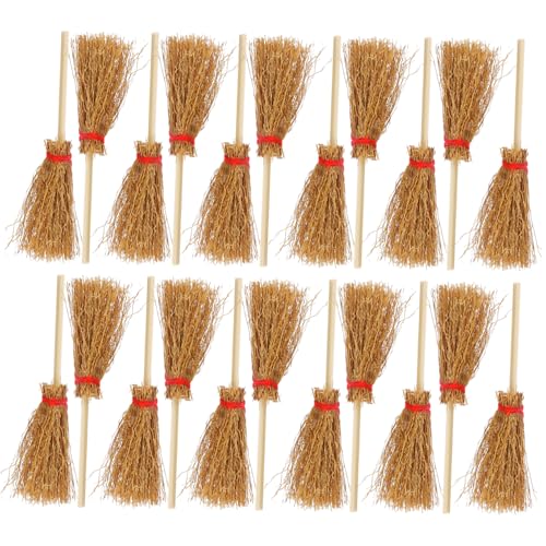 BCOATH 50 Stück Teiliges Mini Besen Set mit Faden Handgeschnitten Miniaturbesen für Puppenhaus Dekoration Halloween Party DIY Landschaft Tischdeko Spielhaus Zubehör BCOATH 50 Stück Teiliges Mini Besen Set mit Faden Handgeschnitten Miniaturbesen für Puppenhaus Dekoration Halloween Party DIY Landschaft Tischdeko Spielhaus Zubehör von BCOATH