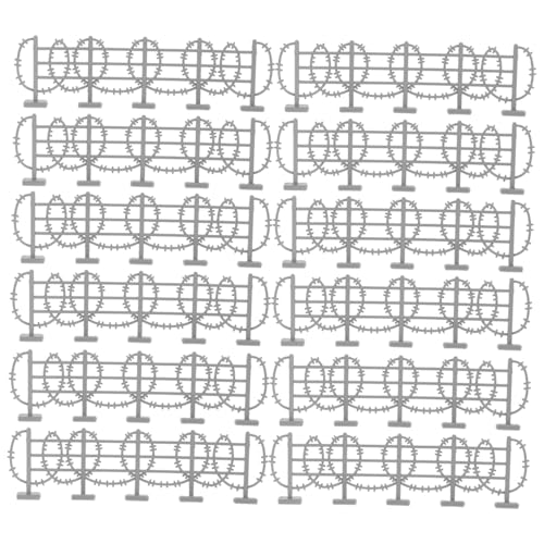 BCOATH 50 Stück Teiliges Miniatur drahtzaun Realistischer Silberner Gartendraht Detailreiche Armee Szene Interaktives für Kreatives Szenenbauen für Modellbau und Sammler BCOATH 50 Stück Teiliges Miniatur drahtzaun Realistischer Silberner Gartendraht Detailreiche Armee Szene Interaktives für Kreatives Szenenbauen für Modellbau und Sammler von BCOATH