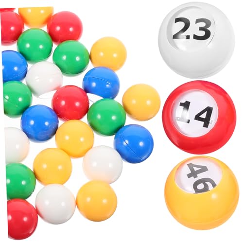 BCOATH 50Stücke Lotteriekugeln aus Bingo Bälle mit Nummern für Tombola und Partyspiele Leicht und Wiederverwendbar für Verlosungen und Unterhaltung BCOATH 50Stücke Lotteriekugeln aus Bingo Bälle mit Nummern für Tombola und Partyspiele Leicht und Wiederverwendbar für Verlosungen und Unterhaltung von BCOATH