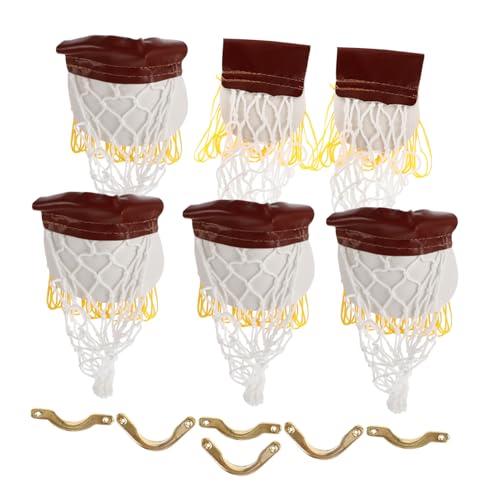 BCOATH 6 Sätze Teiliges Mini billardtisch mit Drop Ball Netztaschen Kleine Eisenecken Ersatz Billardtisch Taschen für Heimgebrauch Effiziente Aufbewahrung und Einfache Installation von BCOATH