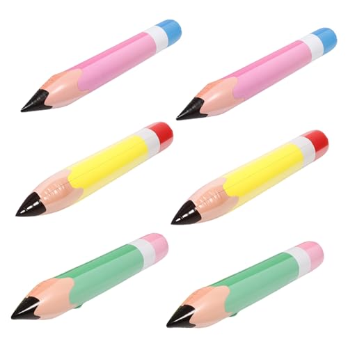 BCOATH 6 Stück Aufblasbare Riesen Bleistift Ballons Teiliges aus Robustem PVC Leichte Dekoration für Schulanfang Klassenzimmerdeko Geburtstag und Abschlussfeier Farbenfrohe Sichere BCOATH 6 Stück Aufblasbare Riesen Bleistift Ballons Teiliges aus Robustem PVC Leichte Dekoration für Schulanfang Klassenzimmerdeko Geburtstag und Abschlussfeier Farbenfrohe Sichere von BCOATH