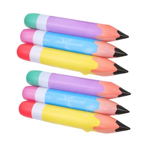 BCOATH 6 Stück Aufblasbare Riesen Bleistift Luftballons aus Robustem PVC Bunte Schulanfang Deko als Klassenraum Partydekoration und Abschlussfeier Partyzubehör BCOATH 6 Stück Aufblasbare Riesen Bleistift Luftballons aus Robustem PVC Bunte Schulanfang Deko als Klassenraum Partydekoration und Abschlussfeier Partyzubehör von BCOATH