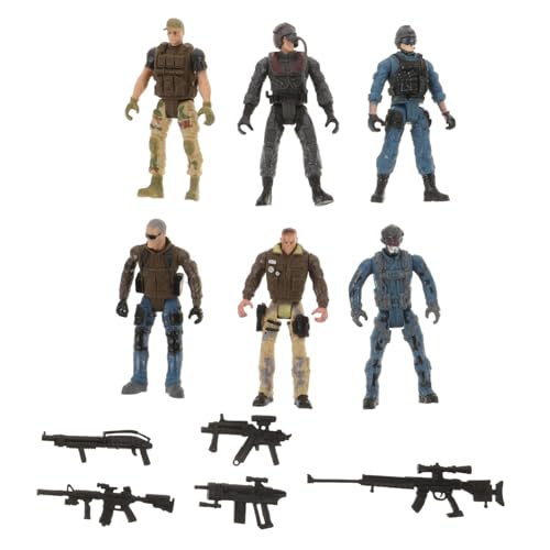 BCOATH 6 Stück Militärsoldaten Figuren Beweglich Gelenke Actionreiche Armee Männer Miniaturen Spielset für Sammler und Sandtisch Dekoration BCOATH 6 Stück Militärsoldaten Figuren Beweglich Gelenke Actionreiche Armee Männer Miniaturen Spielset für Sammler und Sandtisch Dekoration von BCOATH