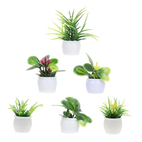 BCOATH 6 Stück Realistische Mini Pflanzenfiguren Teiliges Miniatur Bonsai Modell Glatte Oberfläche Minimalistisches Design Dekorative Puppenhaus und Gartendeko Detailreiche Mini Pflanzen BCOATH 6 Stück Realistische Mini Pflanzenfiguren Teiliges Miniatur Bonsai Modell Glatte Oberfläche Minimalistisches Design Dekorative Puppenhaus und Gartendeko Detailreiche Mini Pflanzen von BCOATH