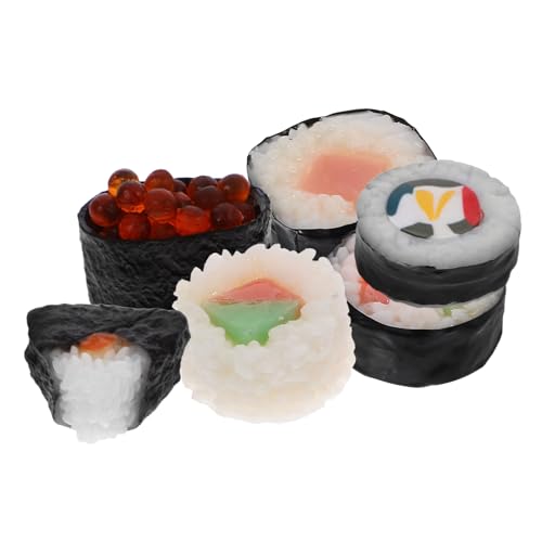BCOATH Party-Sushi- Für Zuhause 6 Stück Künstliches Sushi Für Restaurants Detaillierte Verarbeitung von BCOATH