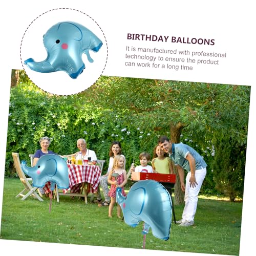 BCOATH 6 Stück Teiliges Blaue Folienballons Elefant Langlebige Einfache Nutzung Vielseitige Partydekoration für Kindergeburtstag Babyparty Valentinstag und Hochzeitsfeier von BCOATH