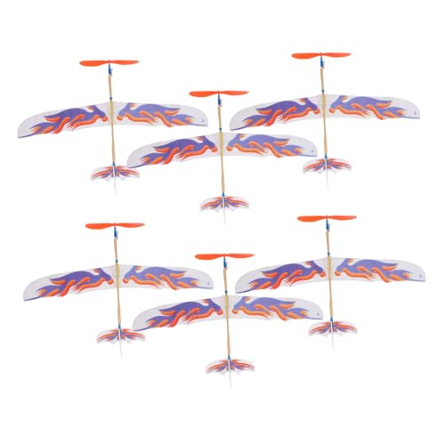 BCOATH 6 Stück Teiliges Gummiband Flugzeugspielzeug DIY Modellflugzeug Leichtes Kleines Gleitflugzeug für Outdoor Geschenk BCOATH 6 Stück Teiliges Gummiband Flugzeugspielzeug DIY Modellflugzeug Leichtes Kleines Gleitflugzeug für Outdoor Geschenk von BCOATH