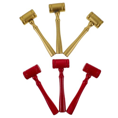 BCOATH 6 Stück Teiliges Holz Richterhammer Hammer DIY Gericht Rollenspiel Geschenk für Jungen Mädchen Handliches Holzkluppen Werkzeug BCOATH 6 Stück Teiliges Holz Richterhammer Hammer DIY Gericht Rollenspiel Geschenk für Jungen Mädchen Handliches Holzkluppen Werkzeug von BCOATH