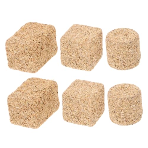 BCOATH 6 Stück Teiliges Miniatur Heuballen aus Realistischem Detailgetreu Gefertigt Vielseitig für Puppenhaus Dekoration und DIY Bauernhof szenarien als Kleine Heuhaufen Ornamente BCOATH 6 Stück Teiliges Miniatur Heuballen aus Realistischem Detailgetreu Gefertigt Vielseitig für Puppenhaus Dekoration und DIY Bauernhof szenarien als Kleine Heuhaufen Ornamente von BCOATH