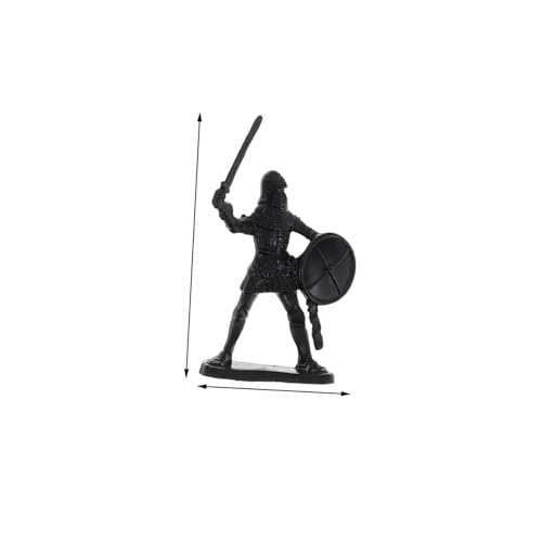 BCOATH 60 Stück Teiliges Historische Soldatenfiguren Mittelalterliche Reiter und Römische Ritter Detailreich Bemalt Sammlermodelle für Jungen Mädchen von BCOATH
