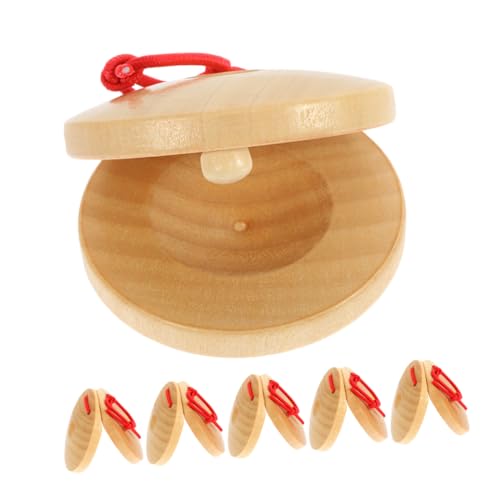 BCOATH 6Stücke Holz Kastagnetten für Rhythmus Instrumente für Früherziehung Hölzerne Fingerkastagnetten für Musikalische Entwicklung Schima Superba Material für Kleine BCOATH 6Stücke Holz Kastagnetten für Rhythmus Instrumente für Früherziehung Hölzerne Fingerkastagnetten für Musikalische Entwicklung Schima Superba Material für Kleine von BCOATH